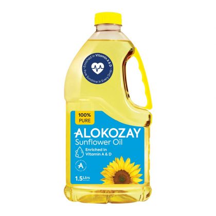 100% Pure Sunflower Oil 1.5 Ltrs / زيت عباد الشمس 1.5 لتر