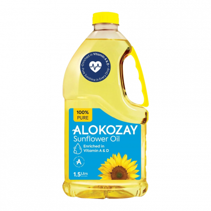 100% Pure Sunflower Oil 1.5 Ltrs / زيت عباد الشمس 1.5 لتر