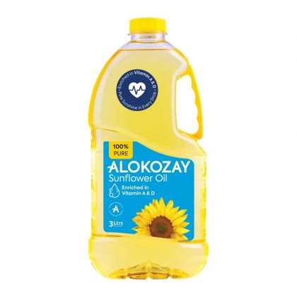 100% Pure Sunflower Oil 3 Ltrs  / زيت عباد الشمس 3 لتر