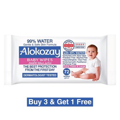 99% Water Baby Wet Wipes - 72 Wipes
