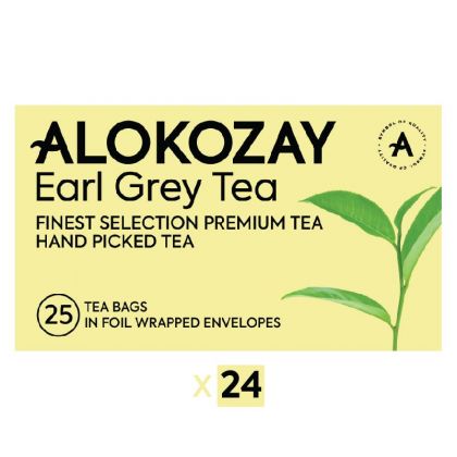 24 X شاي إيرل جراي - 25 كيس شاي / Earl Grey - 25 Tea Bags In Foil Wrapped Envelopes X Pack Of 24