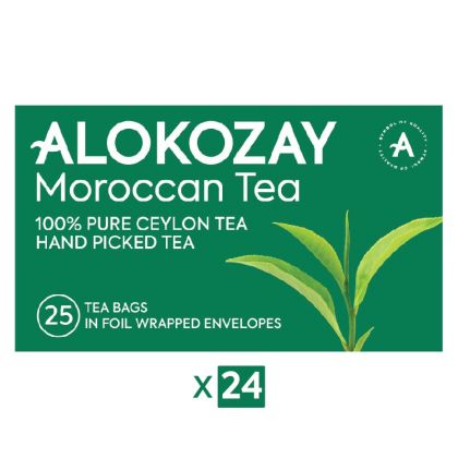 Moroccan Tea - 25 Tea Bags In Foil Wrapped Envelopes X Pack Of 24