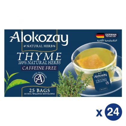 Thyme Tea - 25 Tea Bags In Foil Wrapped Envelopes X Pack Of 24
