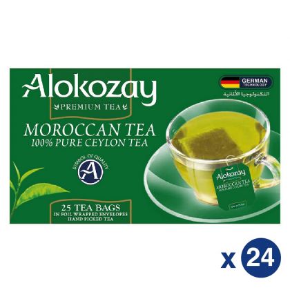 Moroccan Tea - 25 Tea Bags In Foil Wrapped Envelopes X Pack Of 24