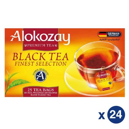 Black Tea - 25 Tea Bags In Foil Wrapped Envelopes X Pack Of 24