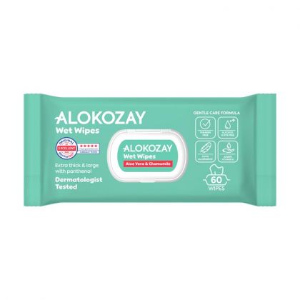 Wet Wipes - Aloe-Vera & Chamomile - 60 Wipes