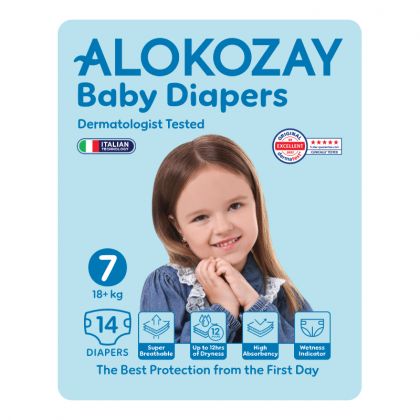 Baby Diapers - Size 7 (18+ Kg) - 14 Diapers