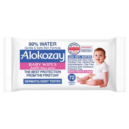 Baby Wet Wipes - 99% Pure Water - 72 Wipes