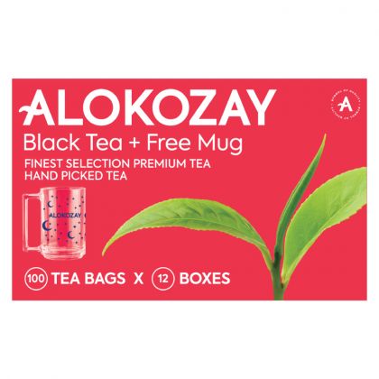 Black Tea - 100 Tea Bags + Free Mug X Pack Of 12