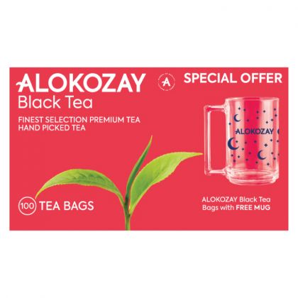 Black Tea - 100 Tea Bags + Free Mug