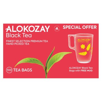 شاي أسود - 100 كيس شاي + كوب / Black Tea - 100 Tea Bags + Free Mug