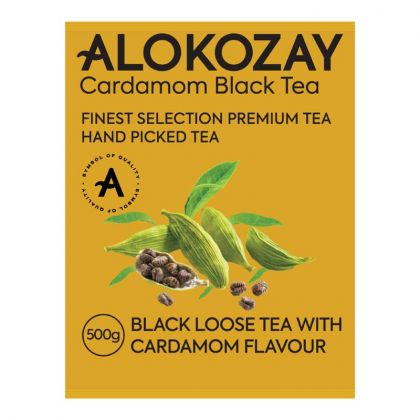Black Loose Tea With Cardamom Flavour (Pouch)
