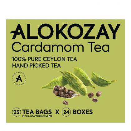 Cardamom Tea - 25 Tea Bags In Foil Wrapped Envelopes X Pack Of 24