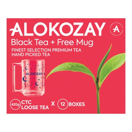 Ctc Loose Black Tea 420 Grams + Free Mug X Pack Of 12