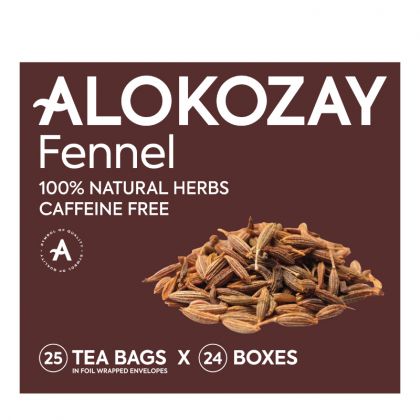 Fennel Tea Bag - 25 Tea Bags In Foil Wrapped Envelopes X Pack Of 24 / كيس شاي فينيل - 25 كيس شاي × 24