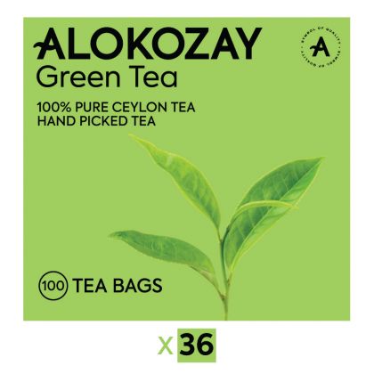 شاي أخضر - 100 كيس شاي × 36 (كرتون رئيسي) / Green Tea - 100 Tea Bags X Pack Of 36