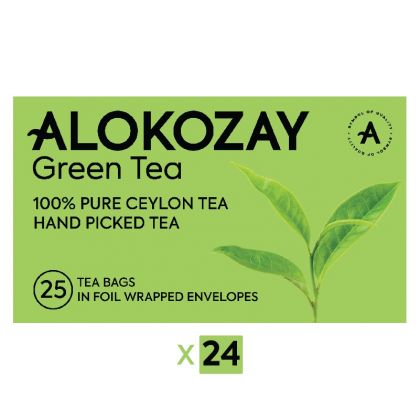 شاي أخضر - 25 كيس شاي × 24 / Green Tea - 25 Tea Bags In Foil Wrapped Envelopes X Pack Of 24