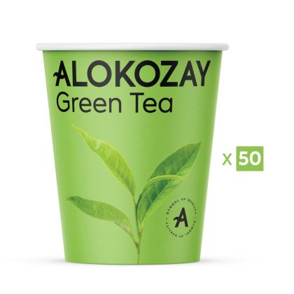 Green Tea Paper Cup 7 Oz X 50 Pieces - Disposable Tea Cup