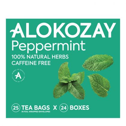 Peppermint Tea - 25 Tea Bags In Foil Wrapped Envelopes X Pack Of 24
