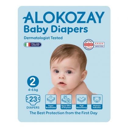 Baby Diapers - Size 2 (4-6 Kg) - 23 Diapers