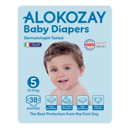 Baby Diapers - Size 5 (12-17 Kg) - 38 Diapers