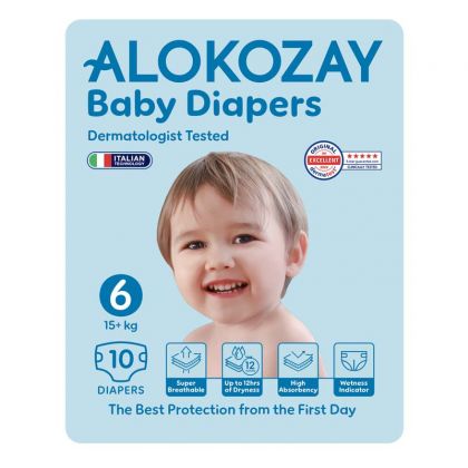 Baby Diapers - Size 6 (15+ Kg) - 10 Diapers