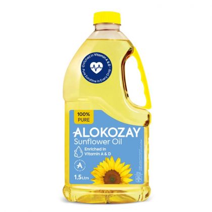 100% Pure Sunflower Oil 1.5 Ltrs / زيت عباد الشمس 1.5 لتر