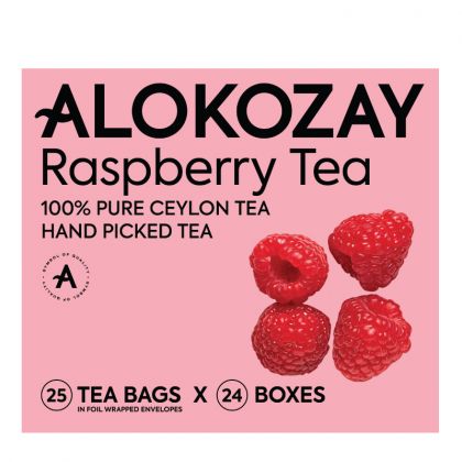شاي التوت - 25 كيس شاي × 24 / Raspberry Tea - 25 Tea Bags In Foil Wrapped Envelopes X Pack Of 24 