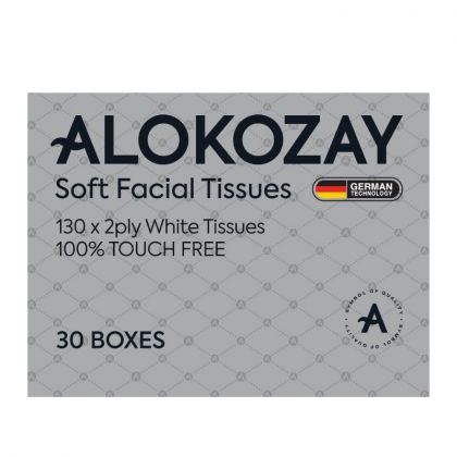 مناديل وجه ناعمة جديدة 130 منديل × طبقتين - عبوة من 30 / Soft Facial Tissues - 130 Sheets X 2 Ply X Pack Of 30 Boxes