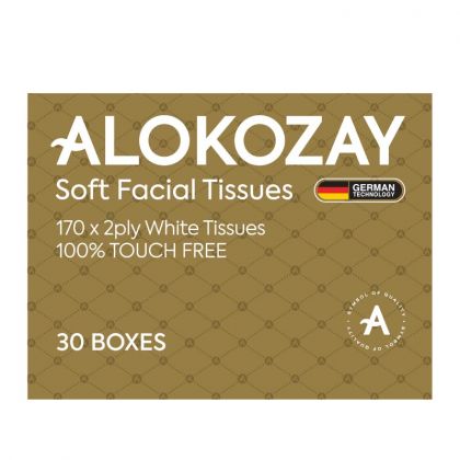 مناديل وجه ناعمة جديدة 170 منديل × طبقتين - عبوة من 30 / Soft Facial Tissues - 170 Sheets X 2 Ply X Pack Of 30