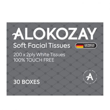 مناديل ناعمة للوجه 200 × 2 رقائق - 30 عبوة / Soft Facial Tissues - 200 Sheets X 2 Ply X Pack Of 30 Boxes