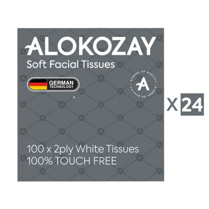 Facial Square Boutique Tissue - 100 Sheets X 2Ply X Pack Of 24