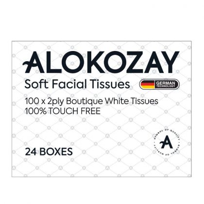 مناديل بي تي كيو 100 * 2 بلاستيك - عبوة من 24 قطعة / Square Boutique Soft Facial Tissues (Assorted Colour Boxes) -100 Sheets X 2 Ply X Pack Of 24 Boxes