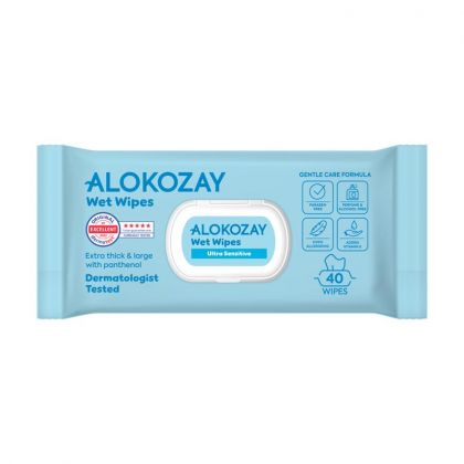 Wet Wipes - Ultra-Sensitive (Without Perfume) - 40 Wipes / مناديل مبللة للأطفال - حساسة للغاية (بدون عطر) -40 منديل