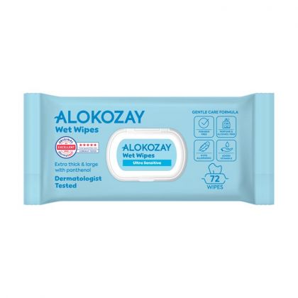 Wet Wipes - Ultra-Sensitive (Without Perfume) - 72 Wipes / مناديل مبللة للأطفال - حساسة للغاية (بدون عطر) - 72 منديل