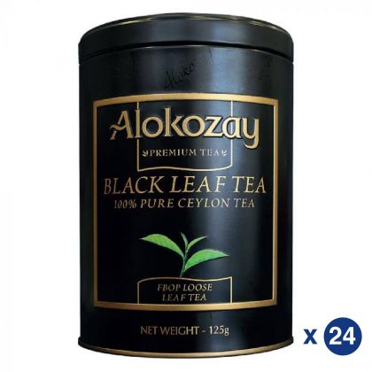 Fbop Loose Black Leaf Tin Tea 125Gms X Pack Of 24