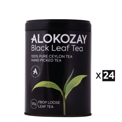 Fbop Loose Black Leaf Tin Tea 125Gms X Pack Of 24