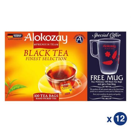 Black Tea - 100 Tea Bags + Mug X Pack Of 12
