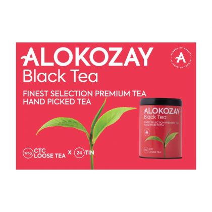 شاي القصدير 125 جرام من سي تي سي - عبوة من 24 /Ctc Black Loose Tin Tea 125 Grams X Pack Of 24