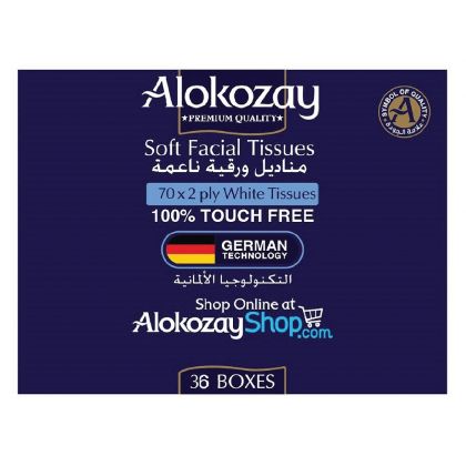 New Soft Facial Tissues - Car Tissues (Assorted Colour Boxes) 70 Sheets X 2 Ply X Pack Of 36 Boxes