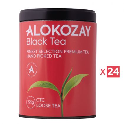 Ctc Black Loose Tin Tea 225 Grams X Pack Of 24 / شاي القصدير 225 جرام من سي تي سي - عبوة من 24