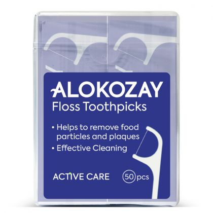 Portable Dental Floss Toothpicks - 50 Pcs Individually Wrapped Floss