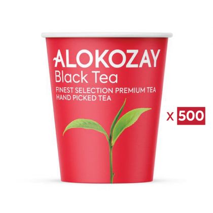 Paper Cup 8 Oz X 50 Pieces X Pack Of 10 - Disposable Tea Cup (Assorted Colours)
