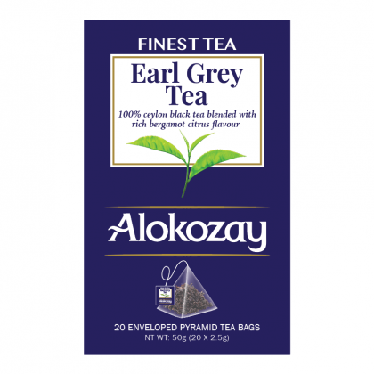 Earl Grey Tea - 20 Enveloped Pyramid Tea Bags (Biodegradable)