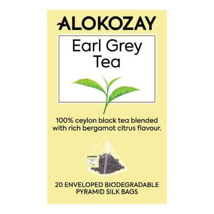 Earl Grey Tea - 20 Enveloped Pyramid Tea Bags (Biodegradable)