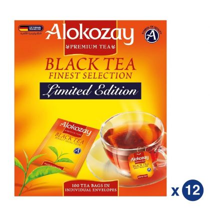 Black Tea - 100 Enveloped Tea Bags - Limited Edition X Pack Of 12