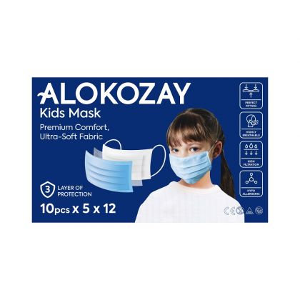 Kids Face Mask - Blue - 10 Pcs X Pack Of 60