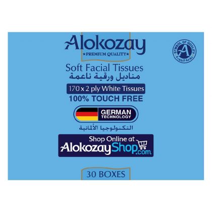Soft Facial Tissues - 170 Sheets X 2 Ply X Pack Of 30 Boxes