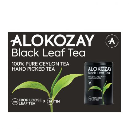 Fbop Loose Black Leaf Tin Tea 225Gms X Pack Of 24