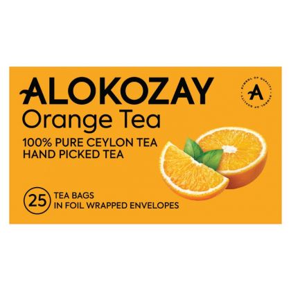 Orange Tea - 25 Tea Bags In Foil Wrapped Envelopes / شاي البرتقال - 25 كيس شاي